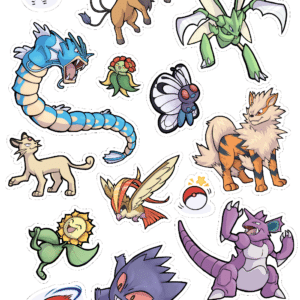 Various Pokemon Stickers